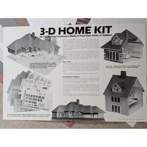 3-D Home Kit All You Need To Construct A Model DIY Home Addition 1990 Edition